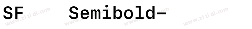 SF 俄语 Semibold字体转换 SF 俄语 Semibold字体转换